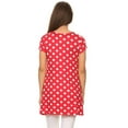 thumbnail image 4 of Women's Casual Polka Dot Blouse Tunic Top Shirt, 4 of 4