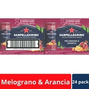 Sanpellegrino Italian Sparkling Drink Melograno and Arancia, Sparkling Orange and Pomegranate Beverage, 24 Pack of Cans 267.6 fl oz