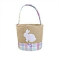 thumbnail image 2 of YHAICO Easter Tote Bags Gift Storage Handbag Easter Basket Rabbits-Shaped Gift Baskets Baskets with Handle Colorful Fillable Egg Surprise Easter Decoration Basket Striped Egg Storage for Easter, 2 of 6