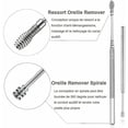 thumbnail image 4 of 6 ft 6 PCS Ear Wax Scraper Ear Cleaner Ear Wax Remover Earwax Curette Ear Pick Medico Ear Cleaner in Acciaio Inox Ear Cleaner Earwax Remover Ear Pick Earwax Curette, 4 of 5