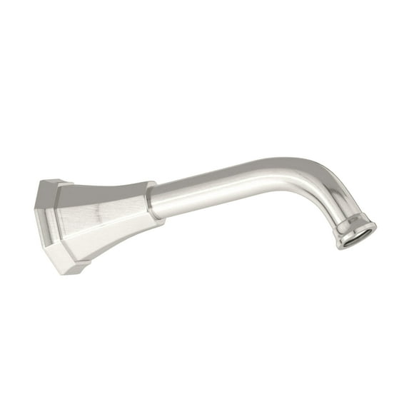 Perrin And Rowe U.5182 Deco 7-1/4" Brass Wall Mounted Shower Arm - Nickel
