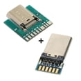 thumbnail image 2 of Xiwai Connector DIY 24pin USB 3.1 Type C Male Female Plug Socket Connector SMT type with PC Board 1 set, 2 of 6