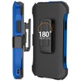 thumbnail image 4 of Nakedcellphone Combo Compatible with Verizon Kyocera DuraForce Ultra 5G UW (E7110) Case, [Cobalt Blue] Slim Kickstand Phone Cover with [Rotating/Ratchet] Belt Clip Holster Combination, 4 of 10