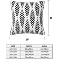 thumbnail image 3 of Black and White Pillow Covers 18x18 Set of 2, Modern Throw Pillow Covers Outdoor Decorative Pillow Case for Couch Bed Sofa Cushion Home Decor, 3 of 6