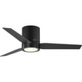 thumbnail image 5 of Braden Collection 44" 3-Blade Matte Black LED Mid-Century Modern Indoor Hugger Ceiling Fan, 5 of 15