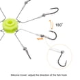 thumbnail image 5 of Unique Bargains 10# Adjustable Fishing Flap Explosion String Hook Prevent Winding Lines with 8 Carbon Steel Hooks 1 Pack/4Pcs, 5 of 5