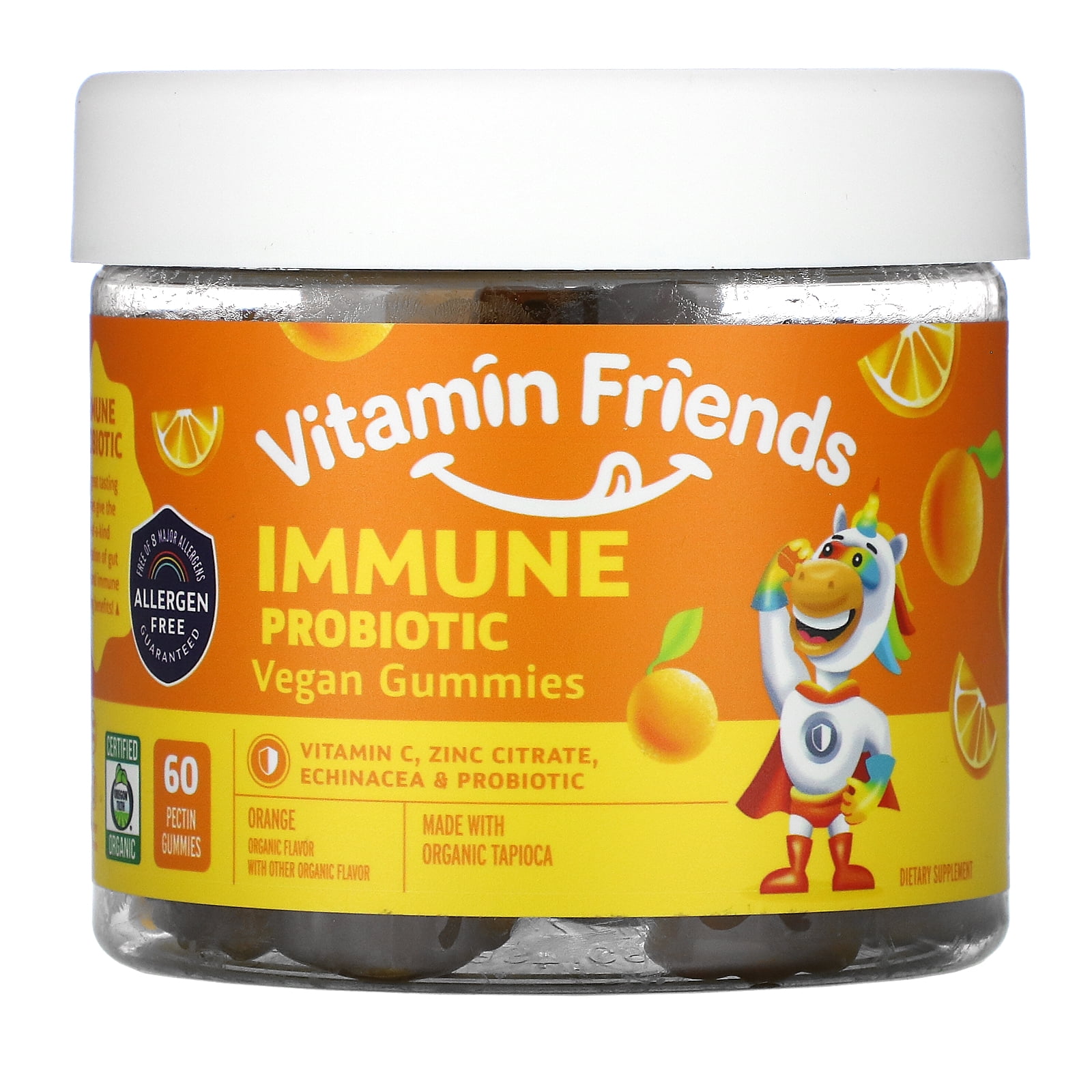 Vitamin Friends Immune Probiotic -  Orange 60 Gummies