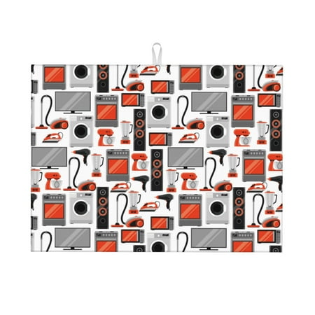 

Dish Drying Mat modern life Highly Absorbent Microfiber Drying Mat Kitchen Counter or Sink Drawer Liner 16x18 Kitchen Drying Mat Coffee Mat Kitchen Essentials