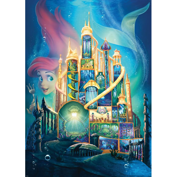 Mermaid Princess Diamond Painting Kits for Adults Beginners - 5D DIY Full Drill Diamond Kits Painting Crafts for Home Wall Decor, Diamond Art Kits,12x16inch
