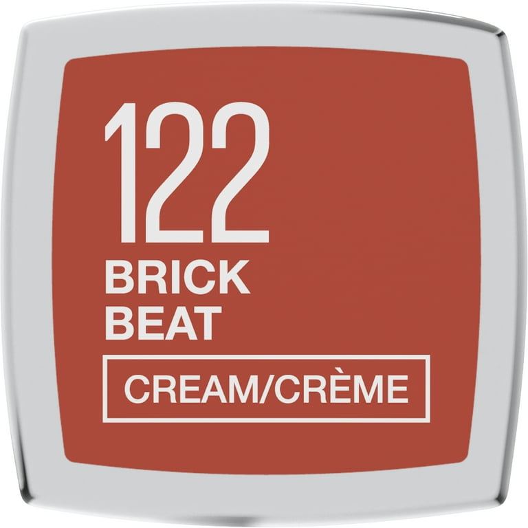 Brick Beat Lipstick, Cream Finish Sensational Color Maybelline