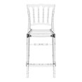 thumbnail image 3 of Pemberly Row Modern 25.5" Outdoor Counter Stool in Transparent Clear, 3 of 8