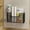black, variant on No-Drill Cabinet Door Organizer, Iron Storage Rack for Plastic Wrap Bathroom Refrigerator Use