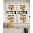 thumbnail image 2 of Duck Short Blackout Curtains 24 Inch Long Welcome Garland Animal Rustic Rod Pocket Kitchen Curtains, 2 Panels Thermal Insulated Room Darkening Drapes for Bedroom, 42"W x 24"L, 2 of 5