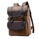 thumbnail image 1 of Mochila para portátil de piel sintética con divisores interiores, multiusos, resistente al agua y portátil. caqui, 1 of 9