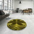 thumbnail image 4 of Ahgly Company Machine Washable Indoor Square Transitional Black Brown Area Rugs, 3' Square, 4 of 7