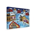 thumbnail image 2 of Trademark Fine Art 'Winter Moon Quilter Village' Canvas Art by Cheryl Bartley, 2 of 3