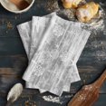 thumbnail image 6 of Grey Coastal Kitchen Towels Set of 4, Water Absorbent Dish Towel, Summer Ocean Sea Waves Starfish Corals Decorative Hand Towels - Quick Drying Cloth for Cooking Baking, 18x28 Inch, 6 of 8