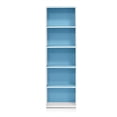 thumbnail image 3 of Pemberly Row Engineered Wood 5-Tier Reversible Open Shelf Bookcase in Blue, 3 of 6