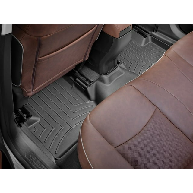 Weathertech Floor Liner 448402 FloorLiner; Molded Fit; Black; Thermoplastic Polyolefin TPO; 1 Piece