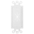 thumbnail image 2 of Cmple - Decorator Wall Plate Flexible Insert Adapter Pass Through Wire Decorative Wall Plate Part with Flexible Opening - White, 2 of 5