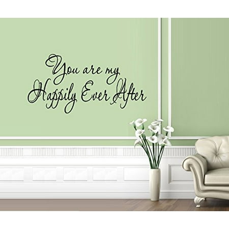 Decal ~ YOU ARE MY HAPPILY EVER AFTER #4 ~ WALL DECAL: LRG 20