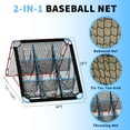 thumbnail image 3 of Baseball Rebounder Net, 4x4.5FT 5 Adjustable Angles Baseball Bounce Back Net with UV Resistant, Pitchback Trainer for Ground, Line Drive & Fly Balls, 3 of 6