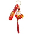 thumbnail image 3 of Llavero de gato Hugo decoraciones de Año Nuevo Dragón chino regalo Fengshui, 3 of 10