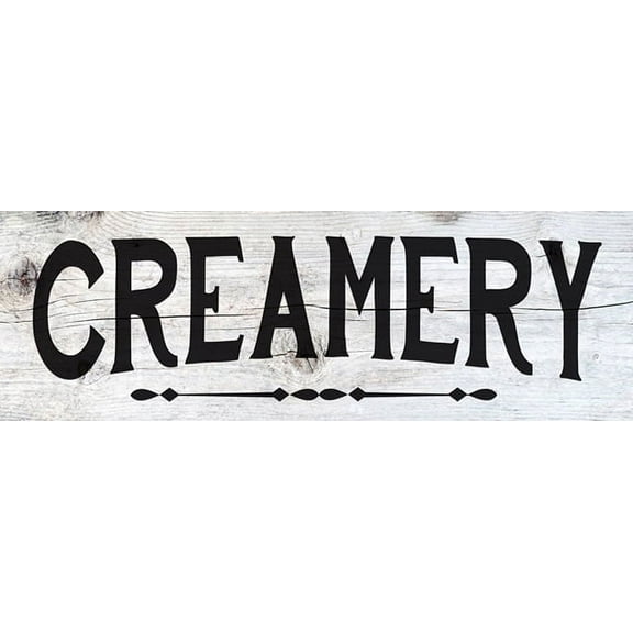 Creamery Farmhouse Kitchen Chic White Farmhouse Wood Sign Wall Décor Gift 8x24 Wood Sign B3-08240028134