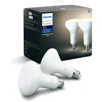 Philips Hue White 2 Pack BR30 LED Smart Bulb, Bluetooth & Zigbee Compatible - Works with Alexa & Google Assistant