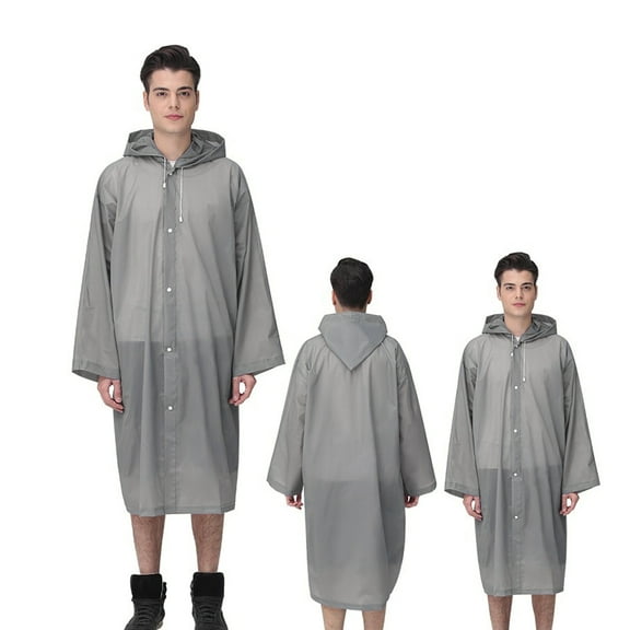 NICEXMAS adult rain ponchos Raincoat EVA Waterproof Theme Parks 1Set
