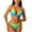 Green, variant on Bigersell String Bikini Sets for Women Tie Side Thong Halter Two Piece Swimsuits Striped Print 2 Piece Bathing Suit Green L