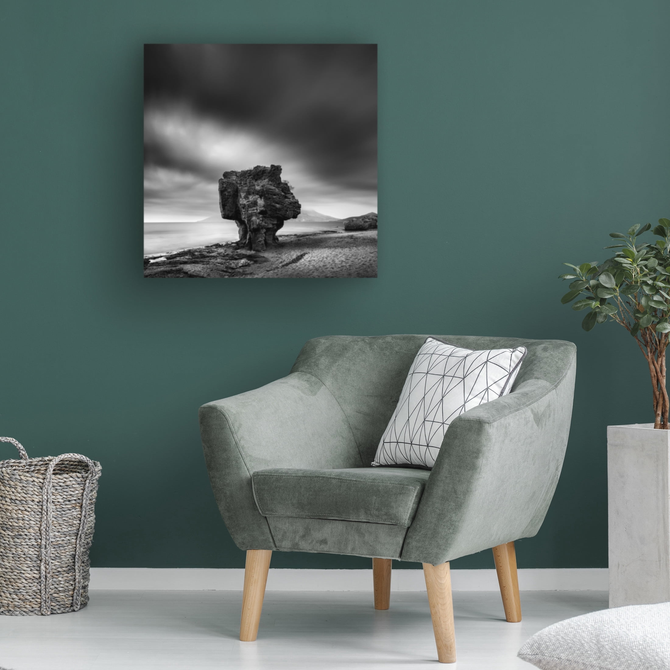 Canvas Wall Art - George Digalakis 'The Guard' Wall Art for Living Room, Bedroom, or Office D?cor by Trademark Fine Art - 14 x 14 Inches