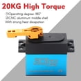 thumbnail image 4 of Servo digital de 20 kg de alto torque con engranajes de acero inoxidable de 180°., 4 of 7