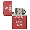 thumbnail image 4 of Zippo Keep Calm and Flame On Lighter 28671, 4 of 4