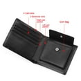 thumbnail image 3 of TAZAG Men's Wallet Two-fold genuine leather wallet Multi-card change slot short wallet clip, 3 of 7
