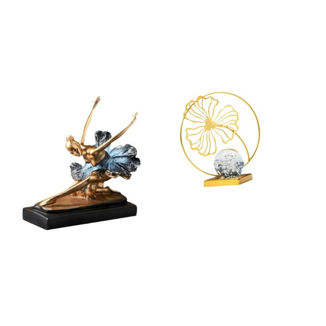 Figura Decorativa De Hoja De Bailarina De Ballet, Estatua De Bailarina De Hierro, Escultura Decorativa, Regalo Para Chimenea, Escritorio, Estantería, Dormitorio