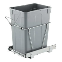 35QT Pullout Waste Container Under Cabinet Kitchen Garbage Bin Trash Can