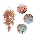 thumbnail image 5 of Opehuo Fall Artificial Hanging Flowers for Outdoor Outside Decor,Autumn Fake Hanging Plants Silk Violets with Eucalyptus,UV Resistant Realistic Faux Flower for Window Balcony Wall,Pink-C, 5 of 9