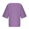 thumbnail image 3 of EnJoCho Girls Plain T-Shirt Spring Summer Short Sleeve Oversize Top Tween Trendy Athletic Tee Shirts Blouse Casual Outfits Clothes, 3 of 4