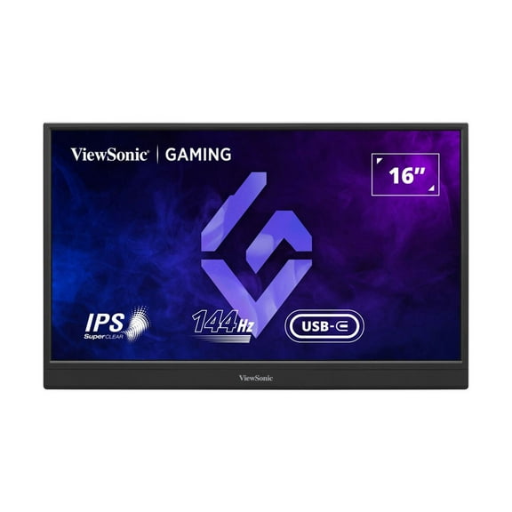 ViewSonic VX1654 16" 16:9 Full HD 144Hz USB-C Portable IPS LED Gaming Monitor