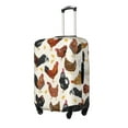 thumbnail image 2 of Bixox Washable Roosters and Chickens Printed Luggage Cover, Fashion Suitcase Protector Fits for Large luggage, 2 of 8