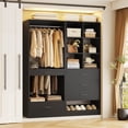 thumbnail image 6 of Homieasy Modular Closet System with 4 Drawers, 47.2" Closet Organizers with Cube Storage and Pant Rack, Ideal Closet Organizers and Storage Unit, 6 of 6