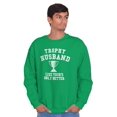 thumbnail image 5 of Trophy Husband Like Yours Only Better Men's Crewneck Sweatshirt Brisco Brands S, 5 of 6