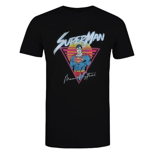Superman Camiseta Atardecer para Hombre Negro Rojo Bodega Aurrera en linea