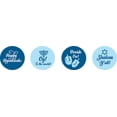 thumbnail image 2 of Darling Souvenir DIY Hanukkah Jewish Stickers 190 Pcs DIY Candy Chocolate Labels-Blue, 2 of 2