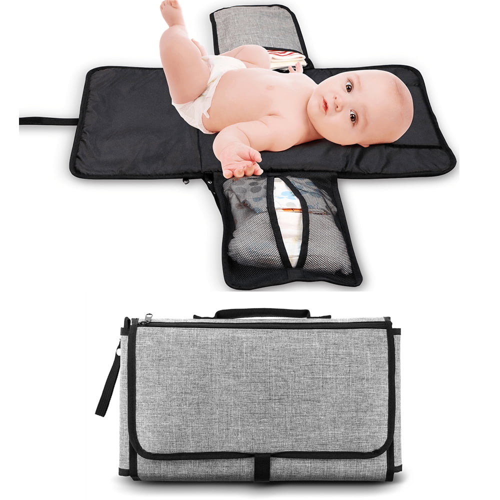 Baby Travel Changing Mat Portable Diaper Wipe Clean Waterproof Nappy Bag Pad 