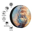 Kdxio Sailing Ship Ocean Sunset for Tire Cover Wheel Protectors Tyre