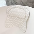 thumbnail image 3 of Disfrute de un baño lujoso: una almohada adornada con potentes ventosas, de secado rápido, diseño ergonómico y lavable con un gancho de secado, para una experiencia de baño inigualable, 3 of 8