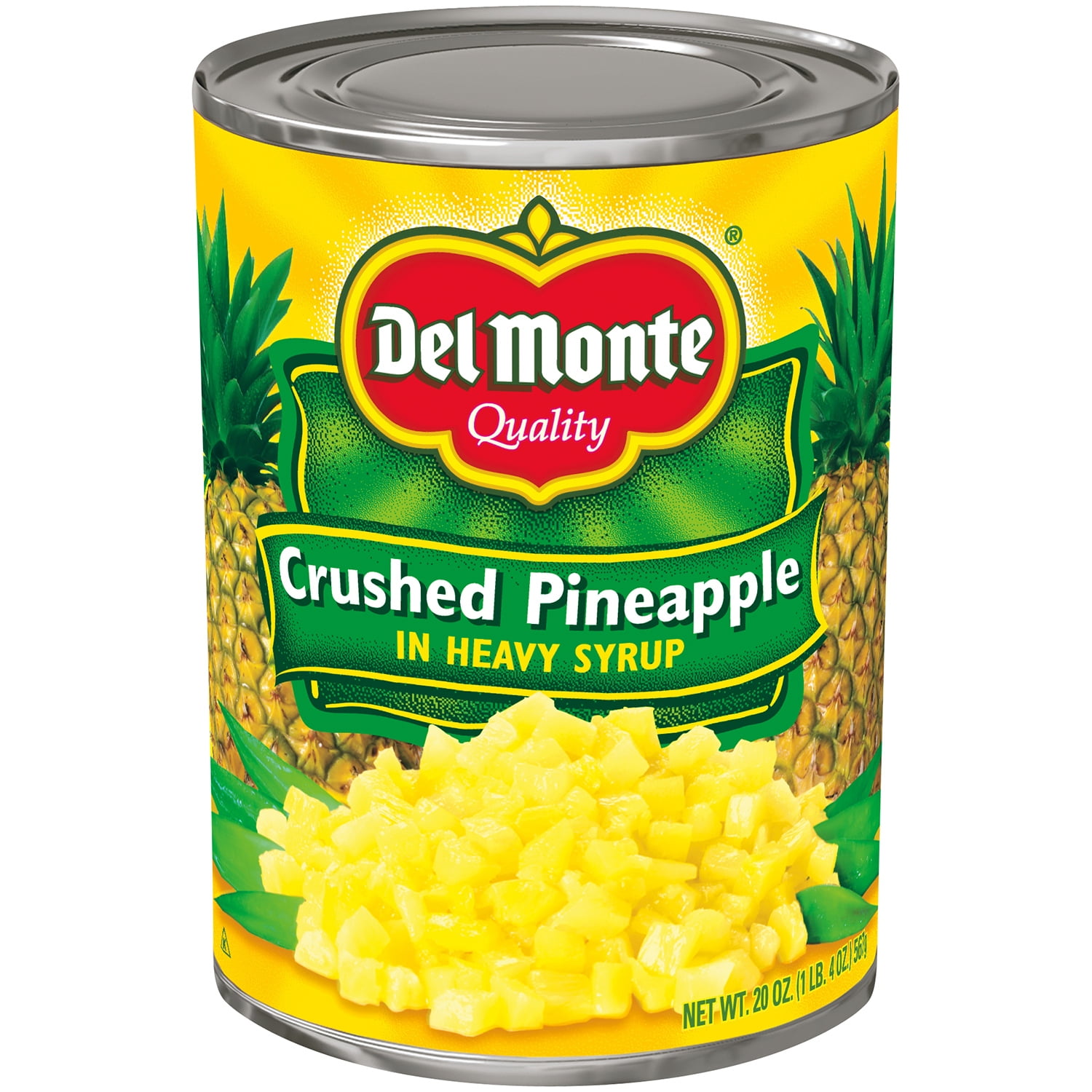 Del Monte Crushed Pineapple in Heavy Syrup, 20 oz Can