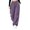 Purple, variant on Xdegoge Quick Dry Pants Women Hiking Waterproof Wide Leg Parachute Trousers with Zipper Pockets Drawstring Elastic Waist Baggy Outdoor Cargo Sweatpants